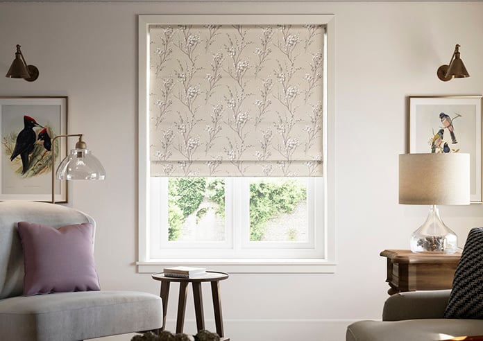 Laura Ashley Pussy Willow, Natural - Twist&Fit Roman Blind - Image 3